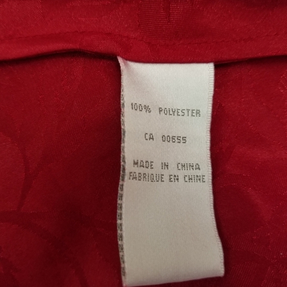 Fleurs de Nuit M Red Satin Chemise Short Nightie - Picture 7 of 8